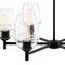 Designers Fountain Summer Jazz 6-Light Matte Black Transitional Shaded Chandelier for Dining Rooms D310M-6CH-MB - alternate 9